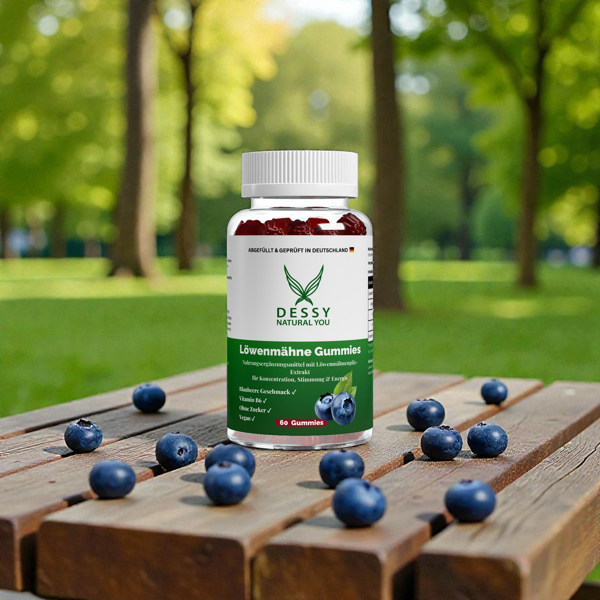 Löwenmähne + Vitamin B6 Gummies - 60 Stk. - Dessy Natural You